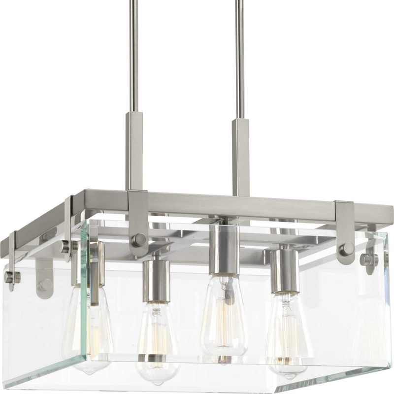 Glayse Four Light Semi-Flush/Convertible in Brushed Nickel