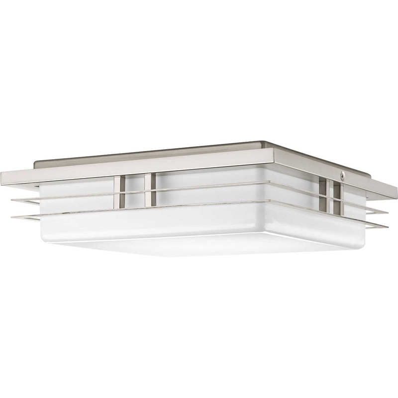 Helm Led LED Flush Mount in Brushed Nickel