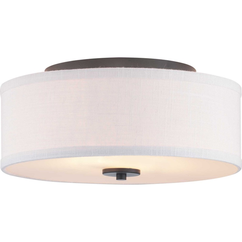 Inspire Two Light Flush Mount in Graphite