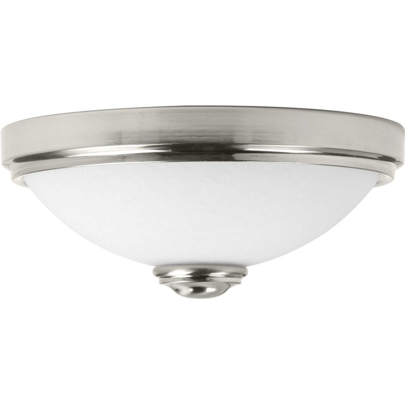 Led Linen LED Flush Mount in Brushed Nickel