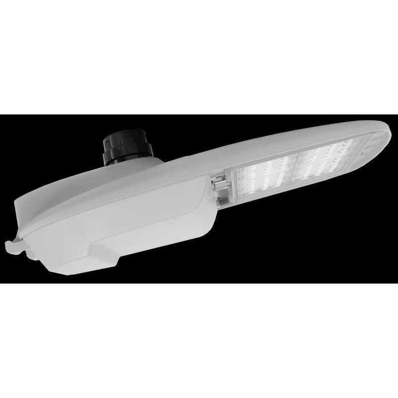 LED Street/Roadway Lights W/Nema Twist-Lock Photocell Socket, (Shorting Cap Incl.) in Light Grey