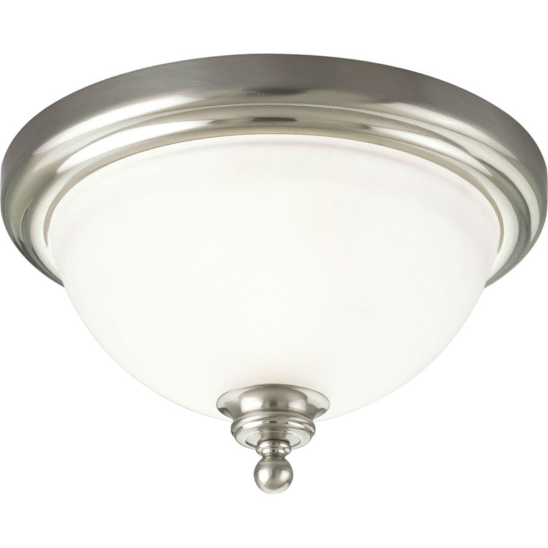 Madison One Light Flush Mount in Brushed Nickel