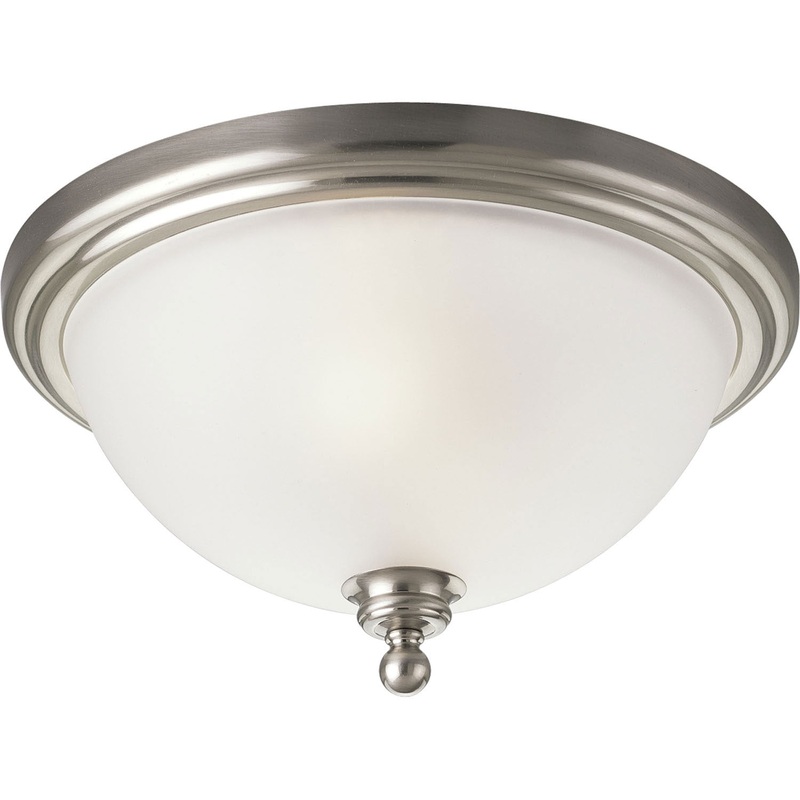 Madison Two Light Flush Mount in Brushed Nickel