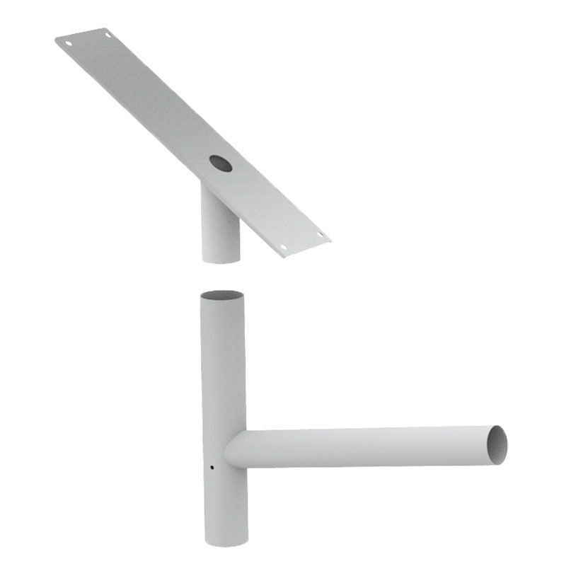 Pole Mounting Arm For Split Solar Lights in Grey