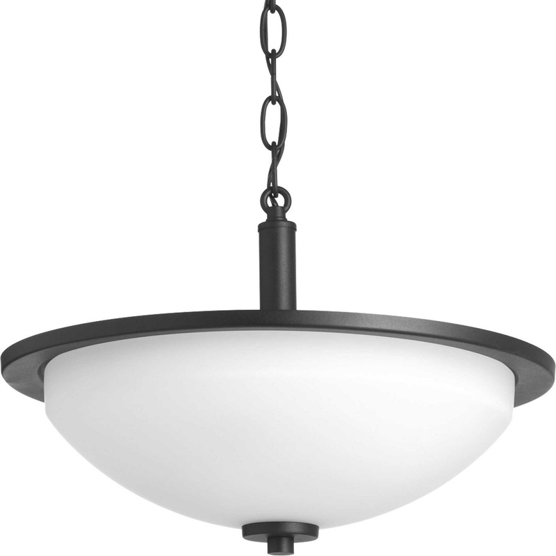 Replay Two Light Semi-Flush Mount in Black