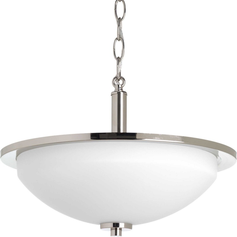 Replay Two Light Semi-Flush Mount in Polished Nickel
