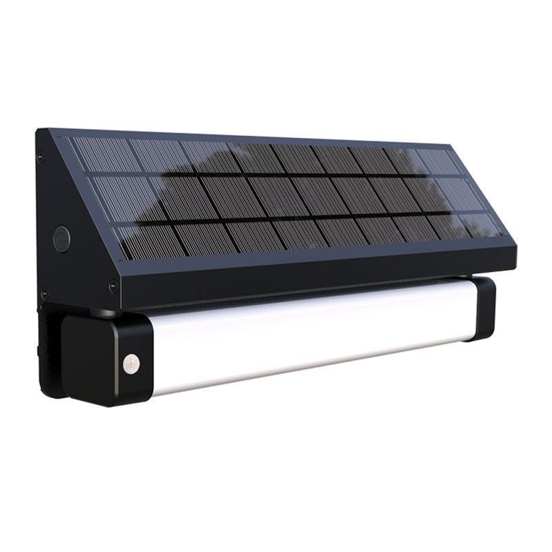 Solar Wall Pack With Bi-Level Sensor Dual-Cct in Black
