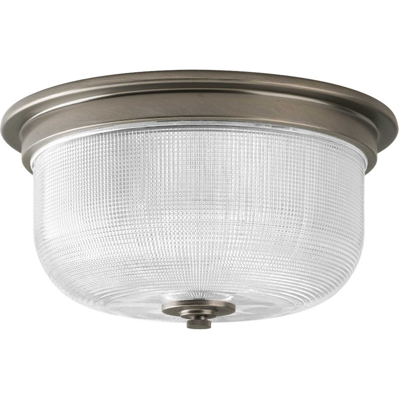 Archie Two Light Flush Mount in Antique Nickel