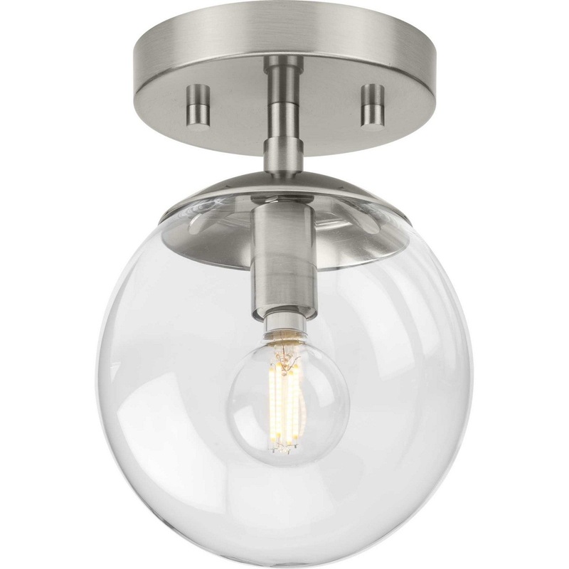 Atwell One Light Flush Mount in Brushed Nickel