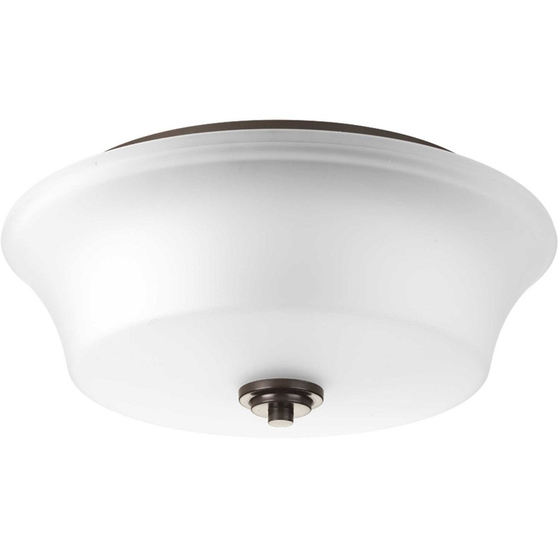 Cascadia Two Light Flush Mount in Antique Bronze