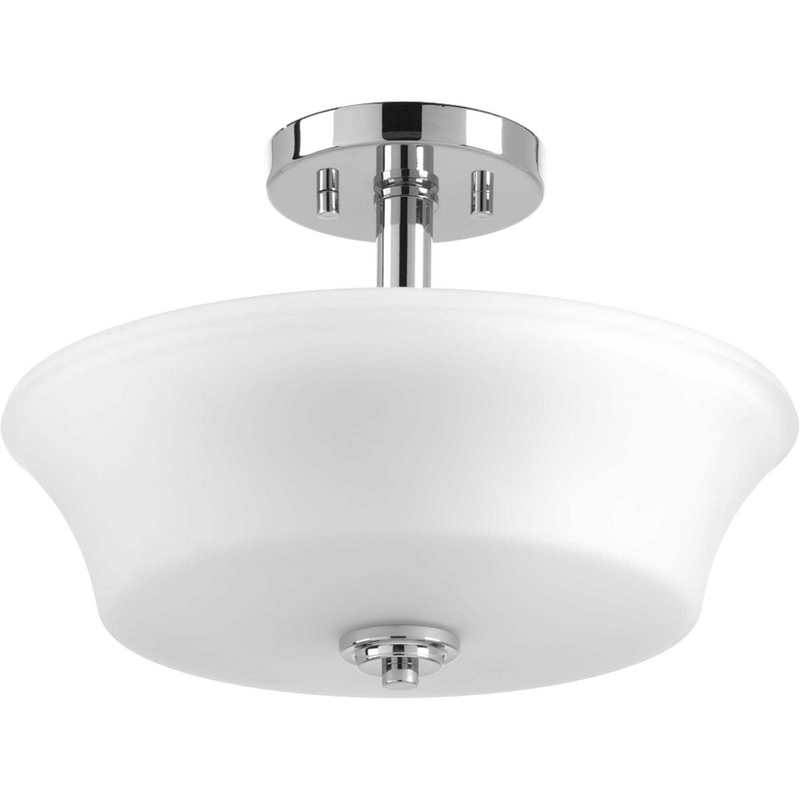 Cascadia Two Light Semi-Flush Convertible in Polished Chrome