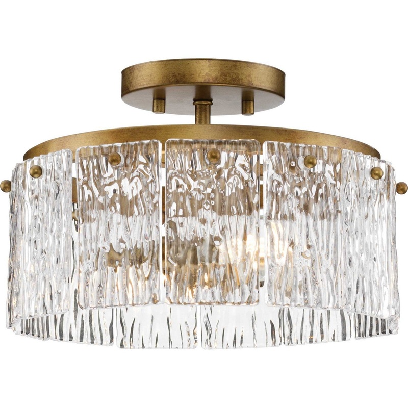 Chevall Two Light Flush Mount in Gold Ombre