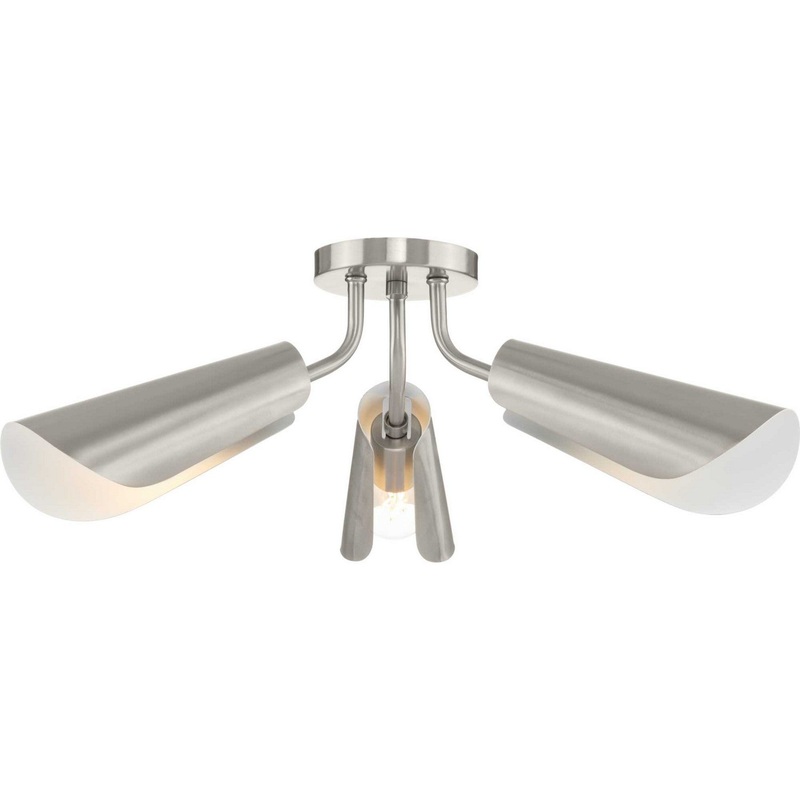 Cornett Three Light Flush Mount in Brushed Nickel