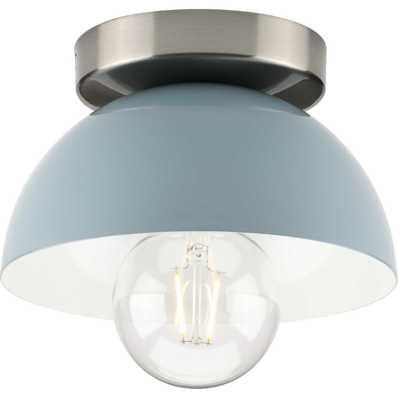 Eva One Light Flush Mount in Coastal Blue