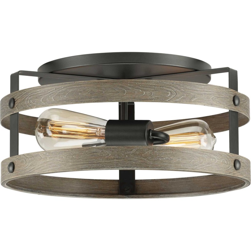 Gulliver Two Light Flush Mount in Graphite
