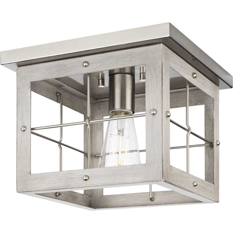 Hedgerow One Light Flush Mount in Brushed Nickel