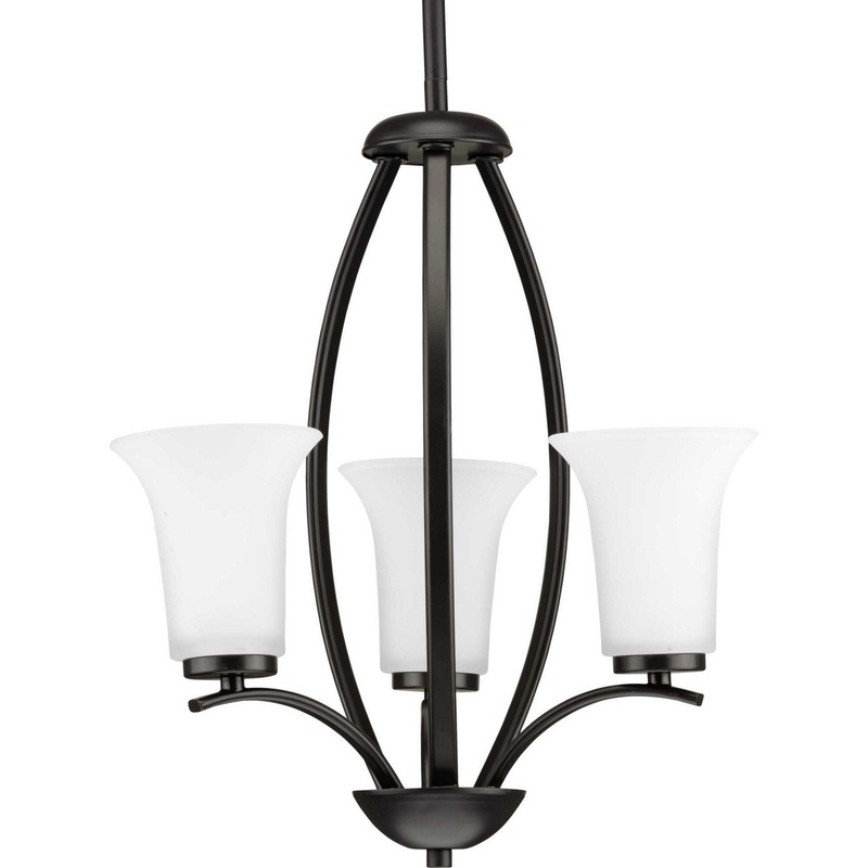 Joy Three Light Foyer Pendant in Antique Bronze