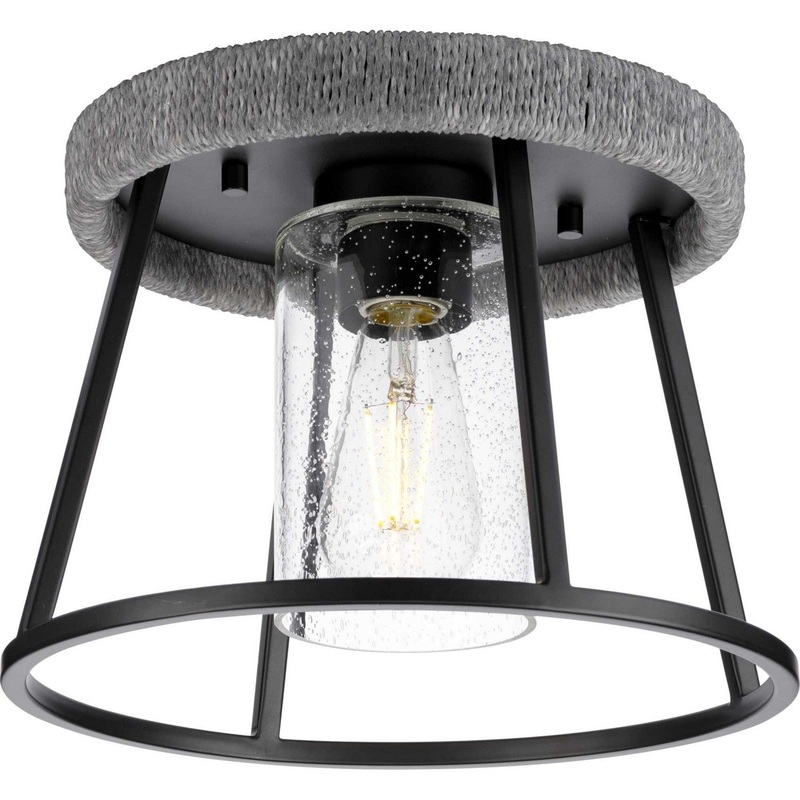 Laramie One Light Flush Mount in Matte Black
