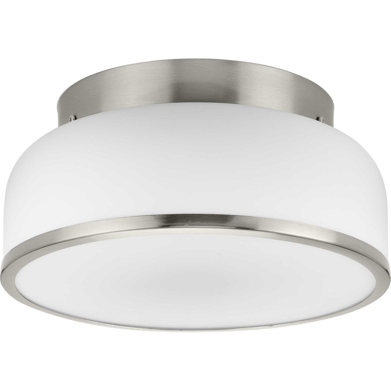 Parkhurst Two Light Flush Mount in Brushed Nickel