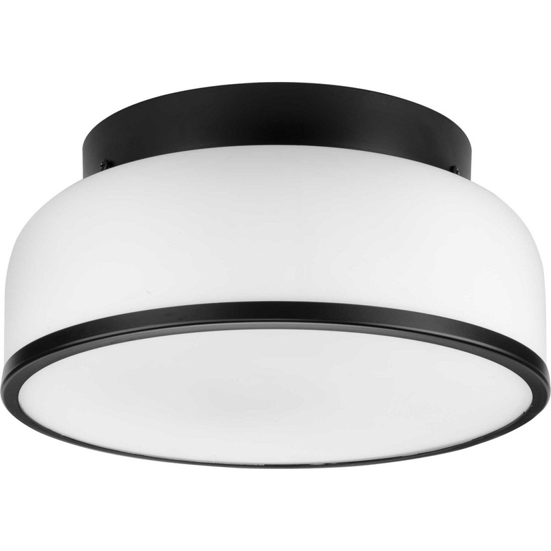 Parkhurst Two Light Flush Mount in Matte Black