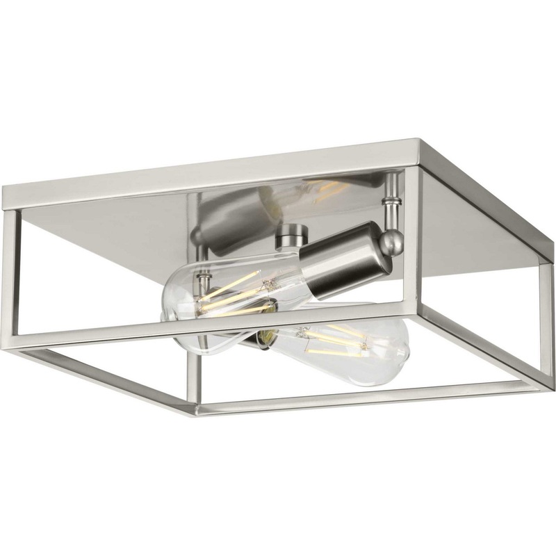 Perimeter Two Light Flush Mount in Brushed Nickel