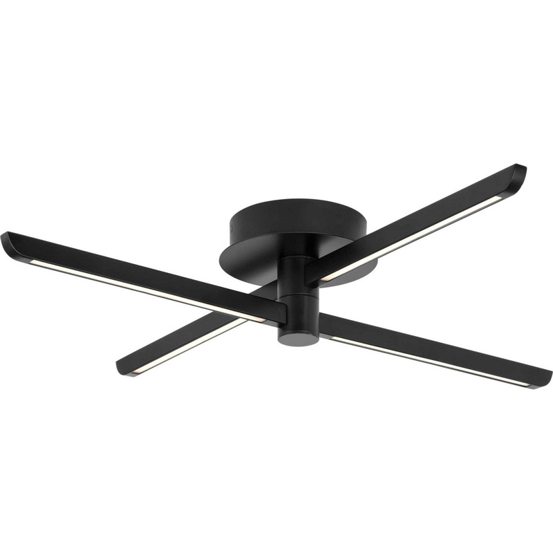 Pivot Led LED Ceiling Or Wall Mount in Matte Black