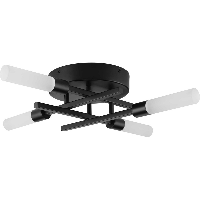 Quadrant Led LED Flush Mount in Matte Black