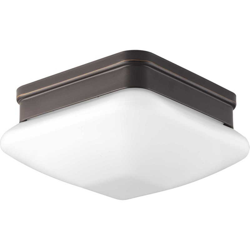 Appeal - Opal One Light Flush Mount in Antique Bronze