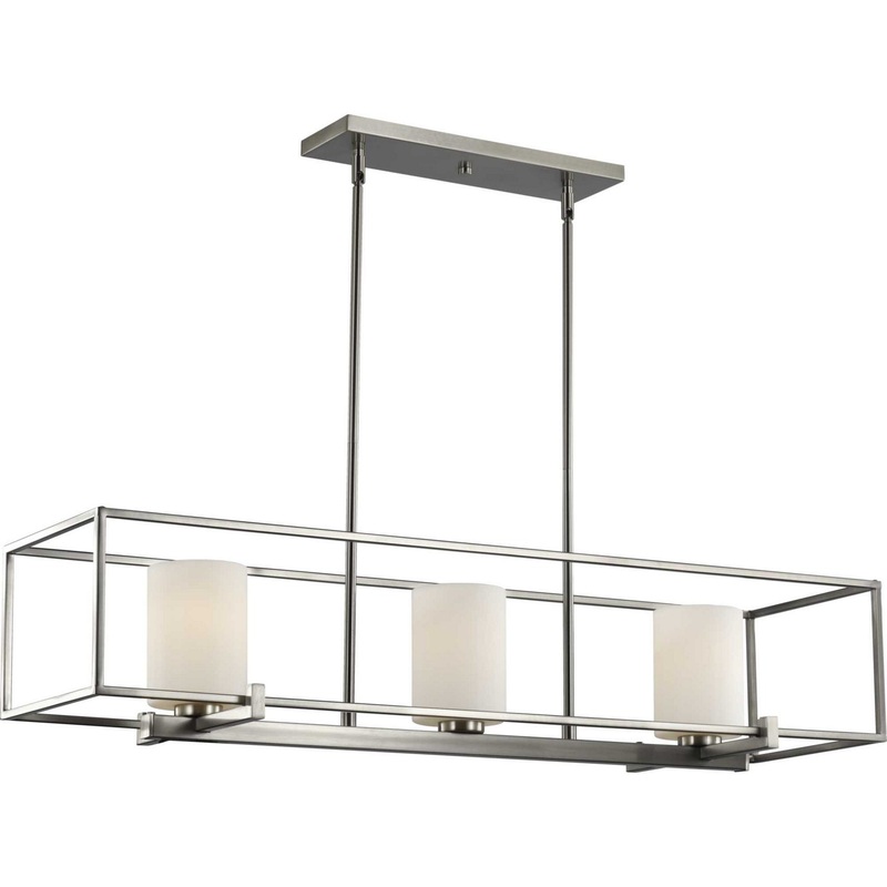 Chadwick Three Light Island Chandelier in Brushed Nickel