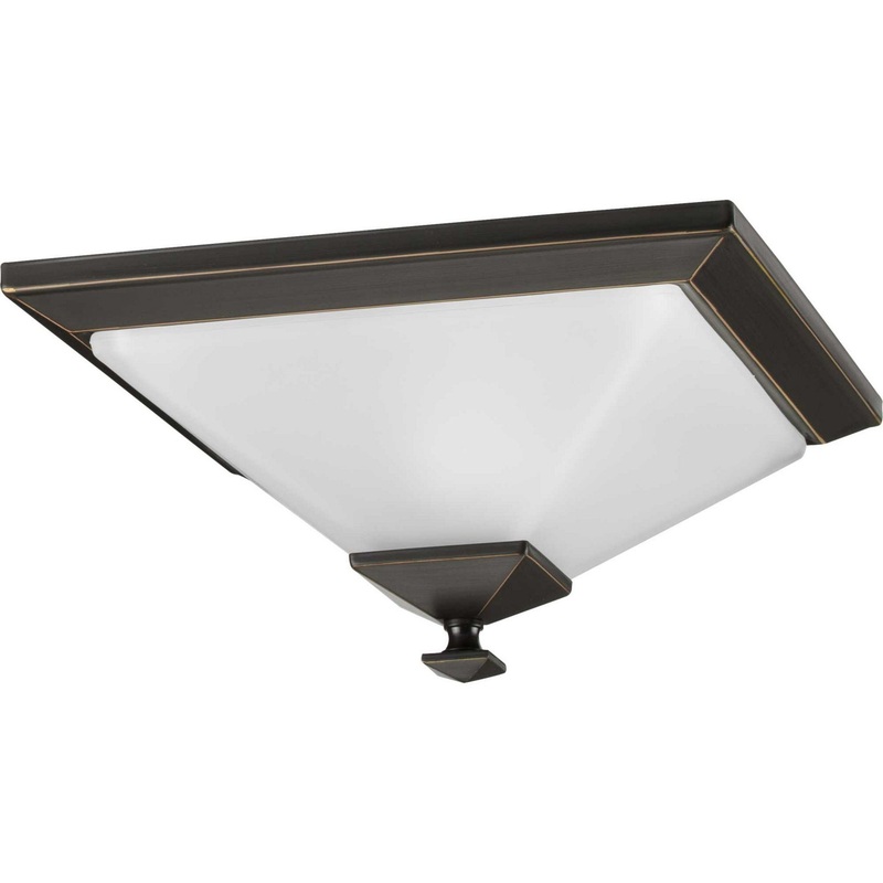 Clifton Heights One Light Flush Mount in Antique Bronze