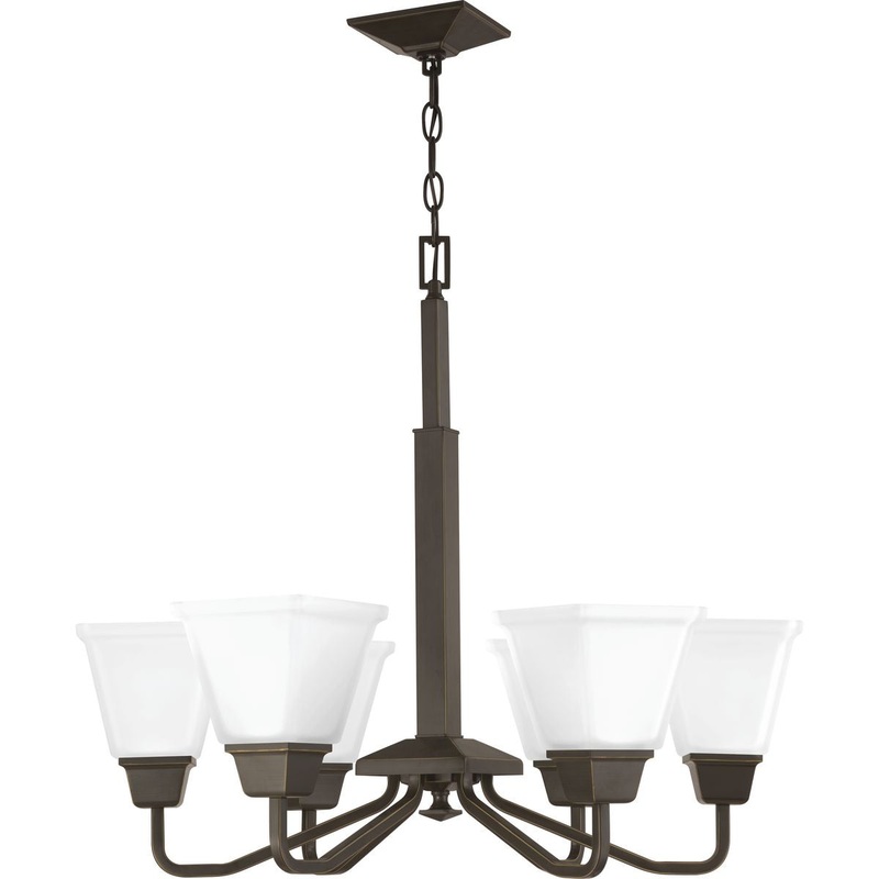 Clifton Heights Six Light Chandelier in Antique Bronze