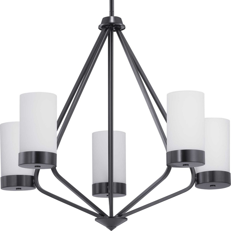 Elevate Five Light Chandelier in Black