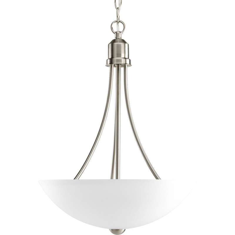 Gather Two Light Foyer Pendant in Brushed Nickel