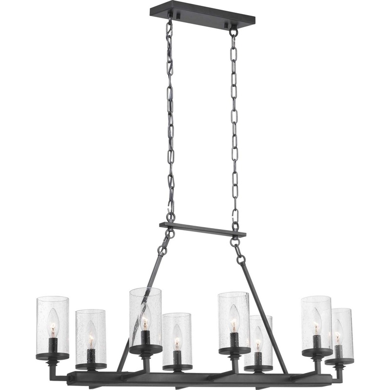 Gresham Eight Light Chandelier in Graphite