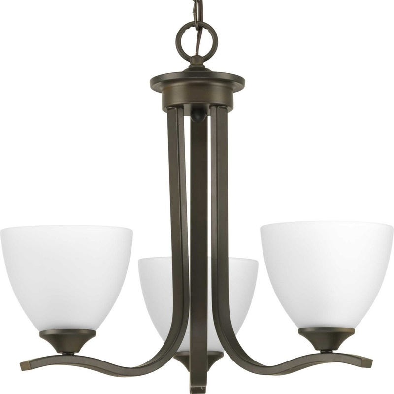 Laird Three Light Chandelier in Antique Bronze