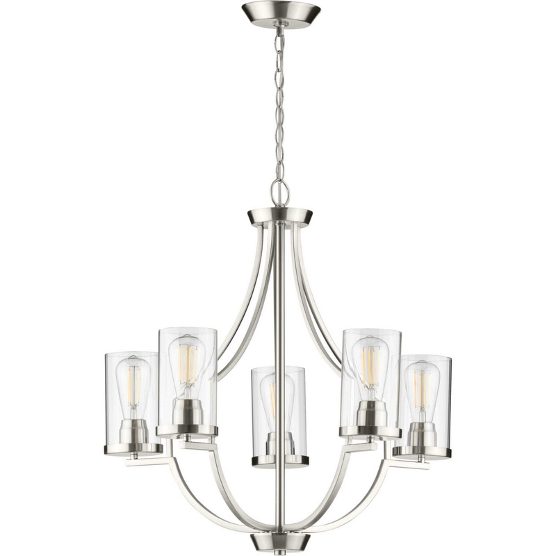 Lassiter Five Light Chandelier in Brushed Nickel