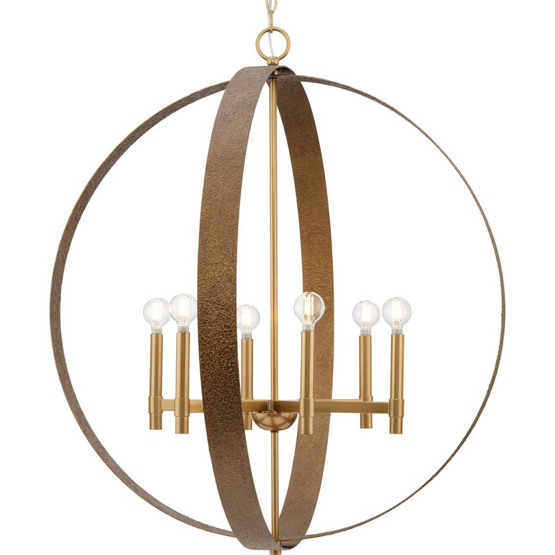 Allegheny Six Light Chandelier in Soft Gold