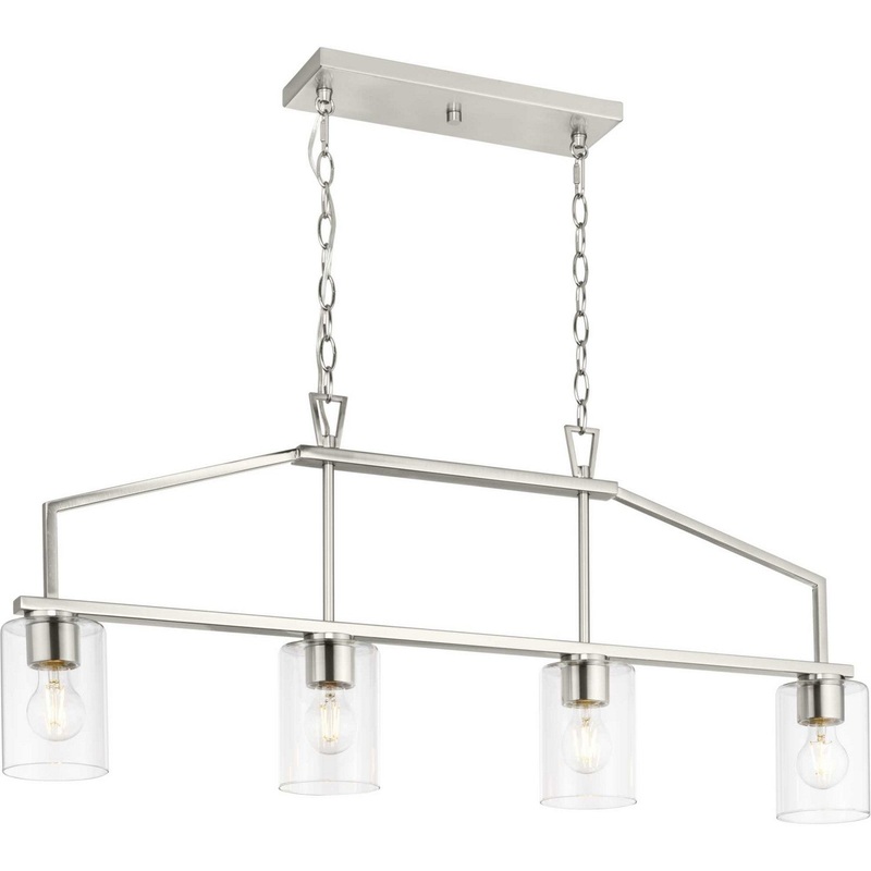 Goodwin Four Light Island Pendant in Brushed Nickel