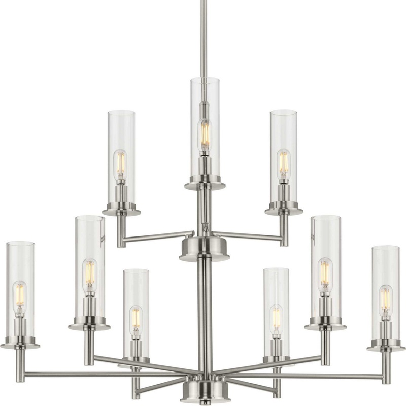 Kellwyn Nine Light Chandelier in Brushed Nickel