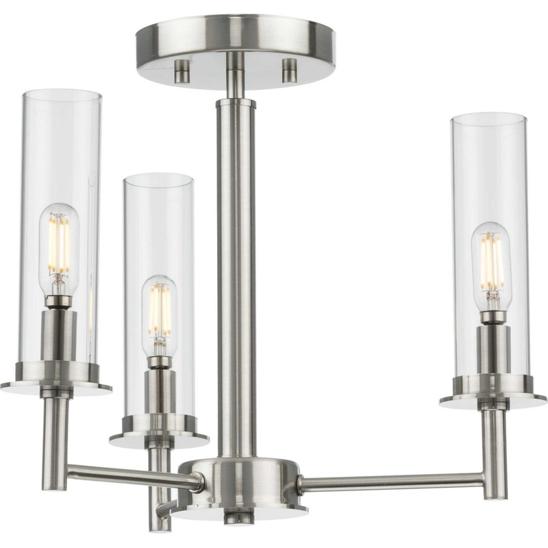 Kellwyn Three Light Chandeler in Brushed Nickel