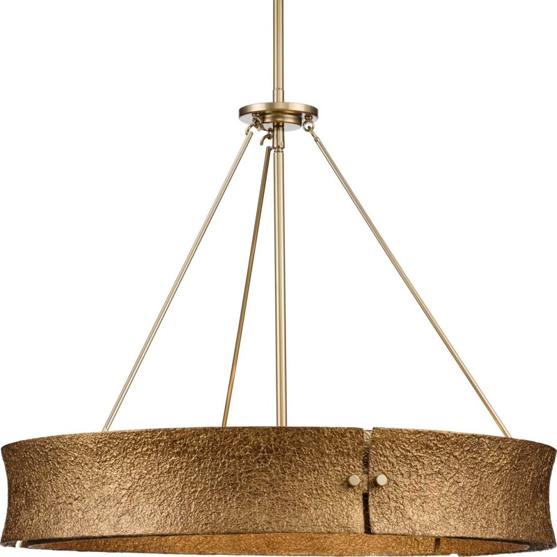 Lusail Five Light Chandelier in Soft Gold