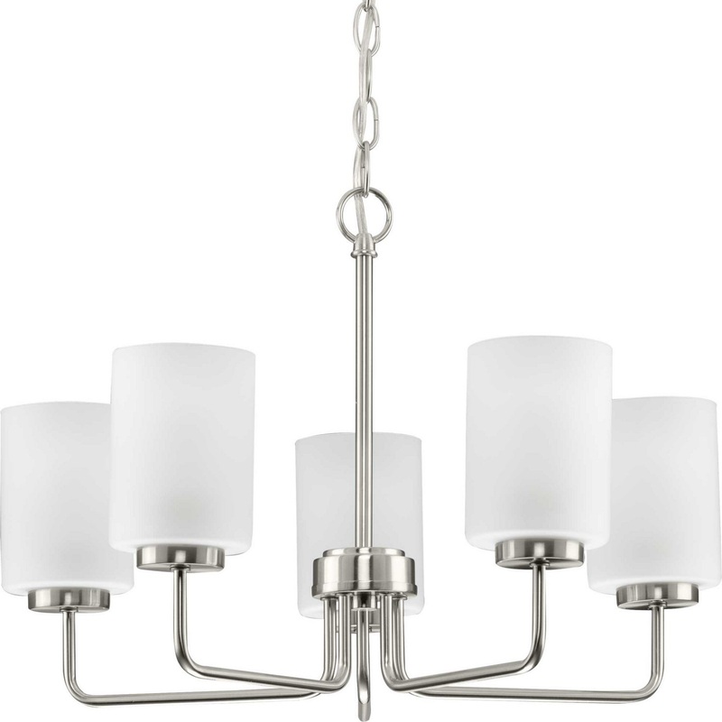 Merry Five Light Chandelier in Brushed Nickel
