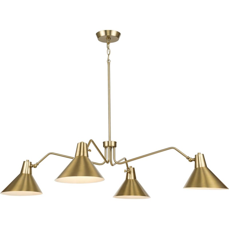 Trimble Four Light Chandelier in Brushed Bronze