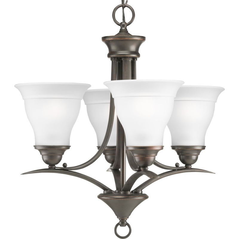 Trinity Four Light Chandelier in Antique Bronze