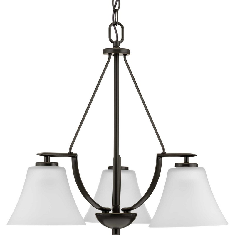 Bravo Three Light Chandelier in Antique Bronze