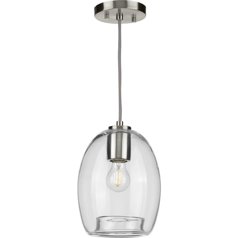 Caisson One Light Mini Pendant in Brushed Nickel