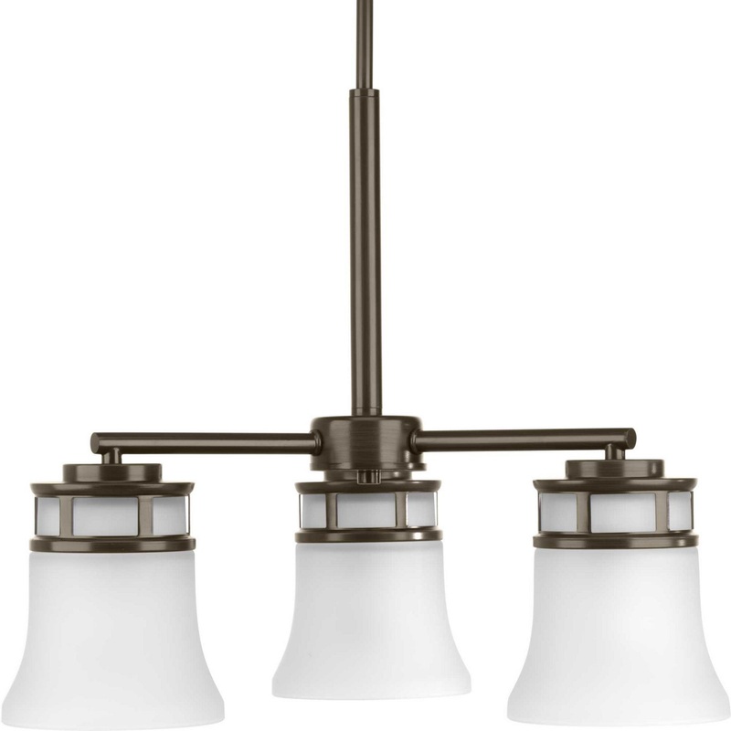 Cascadia Three Light Chandelier in Antique Bronze