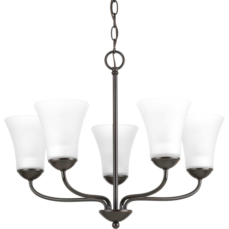 Classic Five Light Chandelier in Antique Bronze
