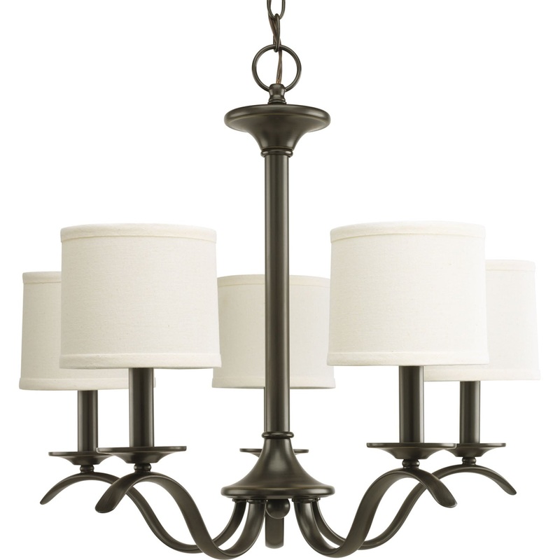 Inspire Five Light Chandelier in Antique Bronze