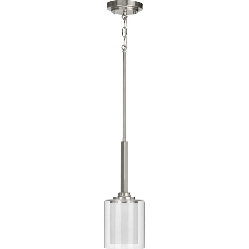 Kene One Light Mini Pendant in Brushed Nickel